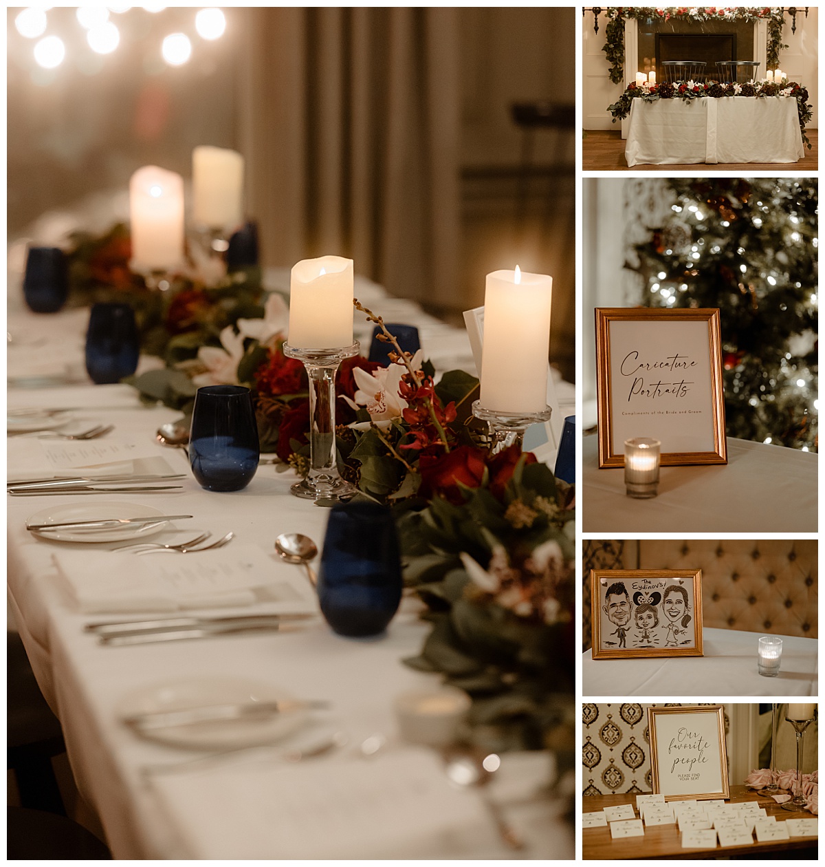 reception details and florals by Brea Warren Photo